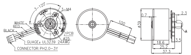 YDL-BL DC Motor Model:39/40 2