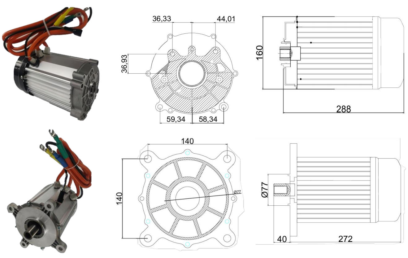 DC Permanent Magnet Synchronous Motor Series 145