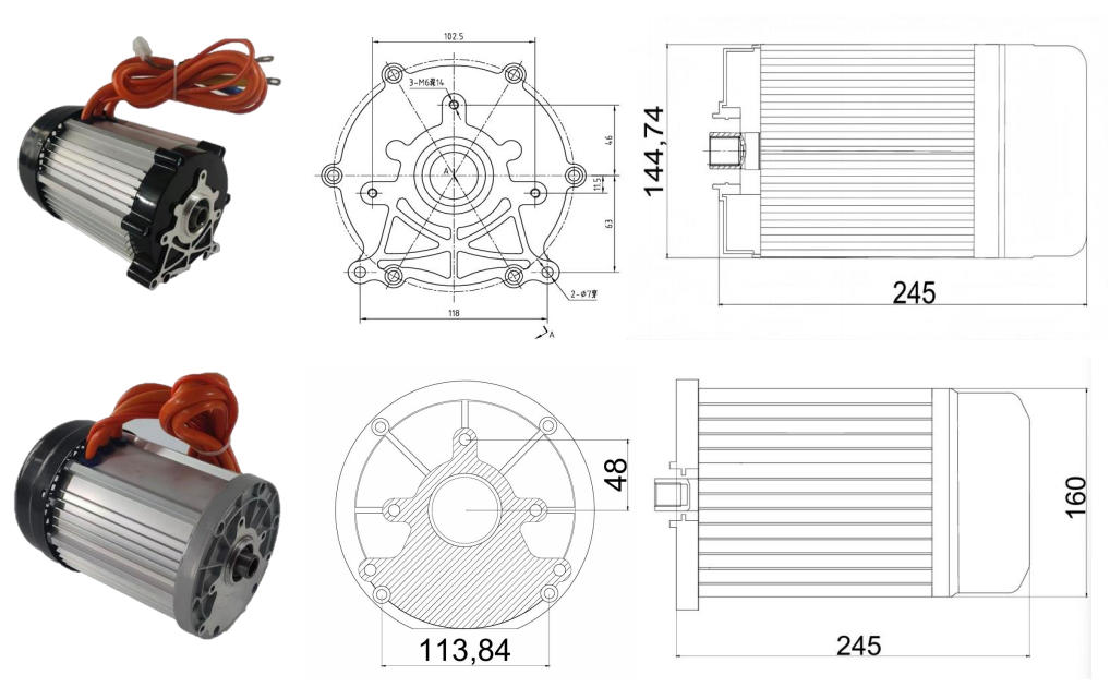 DC Permanent Magnet Synchronous Motor Series 140-2