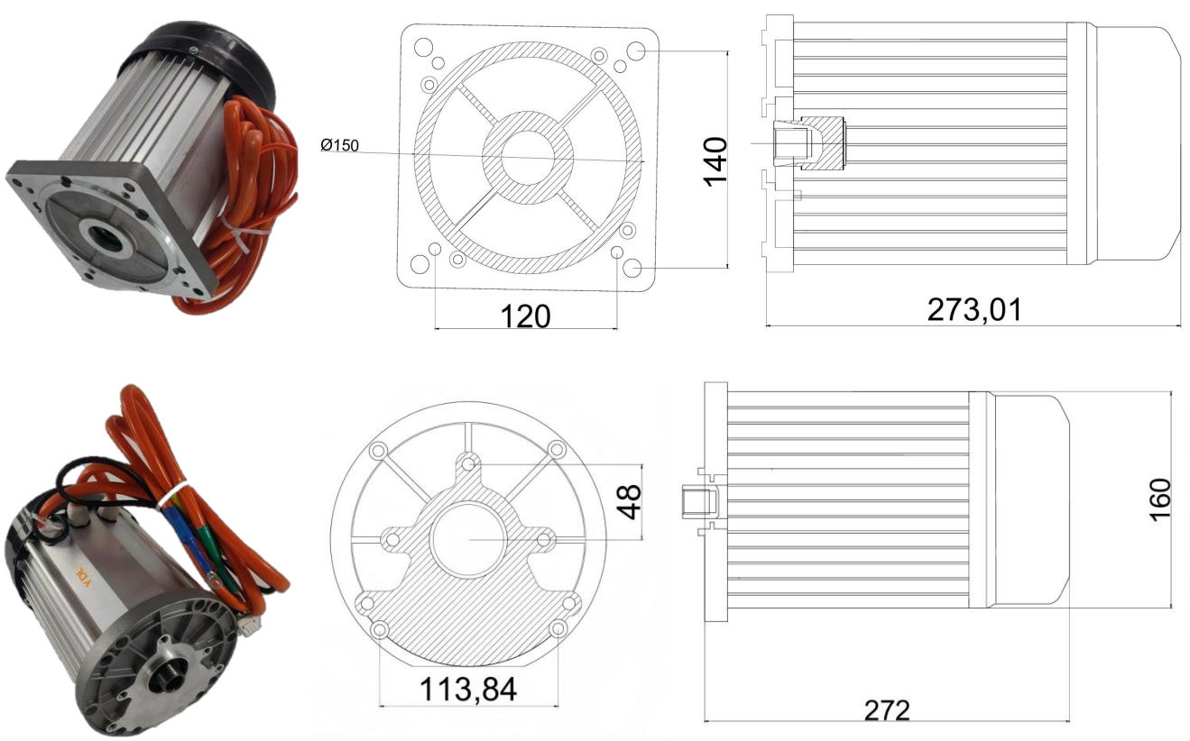 DC Permanent Magnet Synchronous Motor Series 145-2