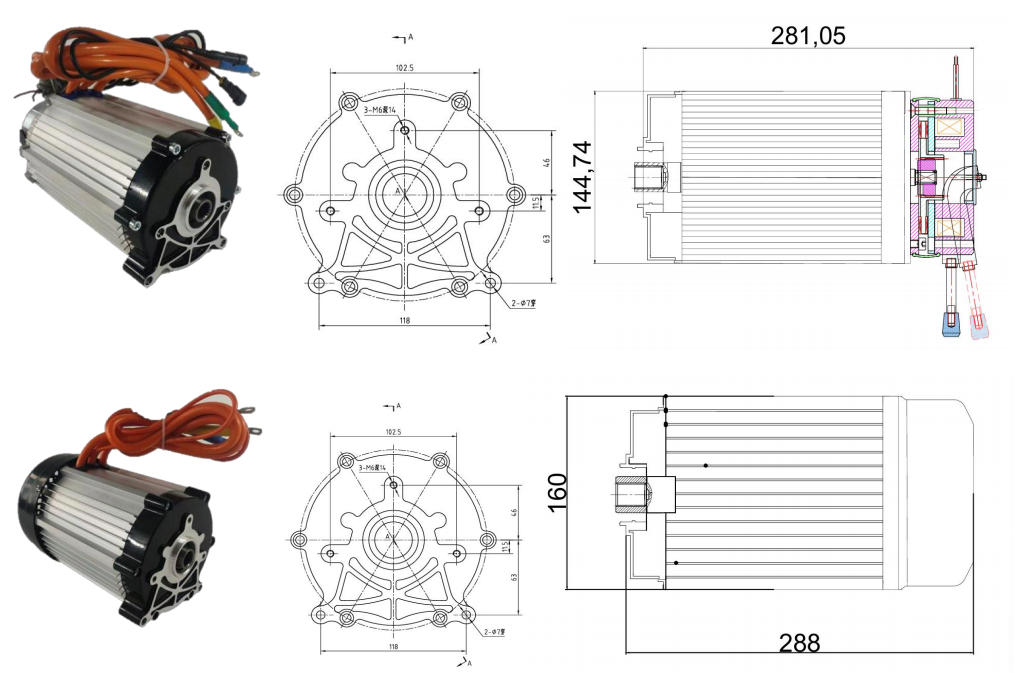 DC Permanent Magnet Synchronous Motor Series 140