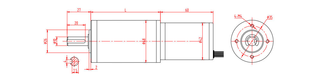 Brushless Straight Flow Star Gear Motor